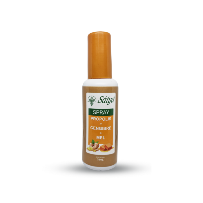Spray com Mel, Própolis e Gengibre 70ml